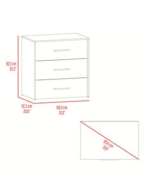 Imagen 2 del producto Cómoda Bigaf 3 Cajones