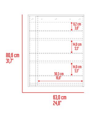 Imagen 2 del producto Zapatero Organizador Dassel Blanco Fresno 92x60.1x35 cm