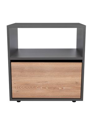 Velador 1 Puerta Galanto Plomo Lenno