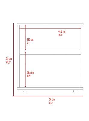 Imagen 2 del producto Velador 1 Puerta Galanto Plomo Lenno