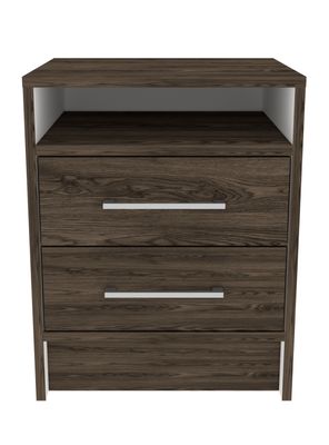 Velador 2 Cajones Eter Milan Blanco