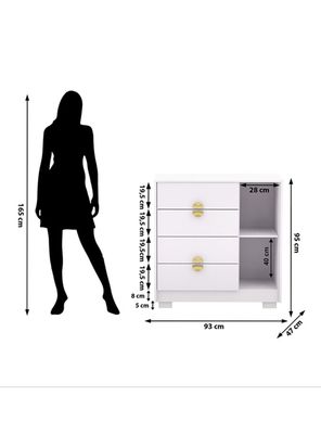 Imagen 2 del producto Cómoda Bella 1 Puerta + 4 Cajones