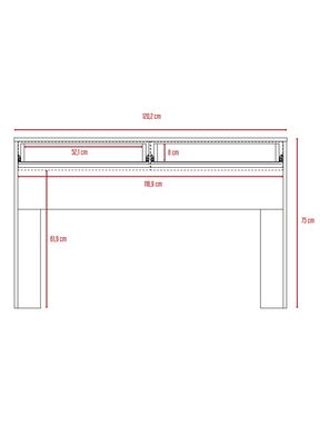 Imagen 2 del producto Escritorio 1 Cajon Acre Wengue 75x120.2x45 cm
