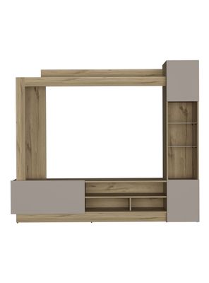Estante Tv 65'' Nizza Duna y Taupe 175.8x204.4x36.5 cm