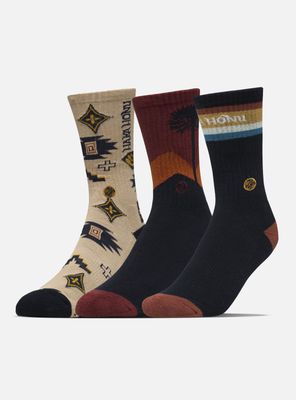 Calcetín Largo Las Tres Puntas Pack Multicolor