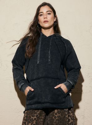 Imagen 1 del producto Polerón Cortes Fit Oversize con Efecto Desteñido