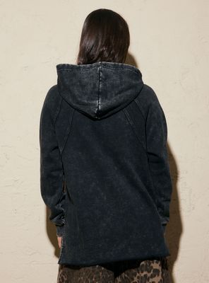 Imagen 2 del producto Polerón Cortes Fit Oversize con Efecto Desteñido