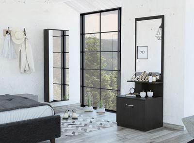 Imagen 2 del producto Set Muebles Dormitorio Dreams 10: Zapatero Leto con Espejo + Velador Multifuncional