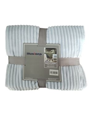 Manta Flannel Celeste 130x150