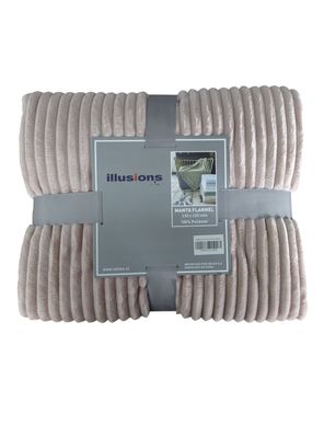 Manta Flannel Rosa 130x150