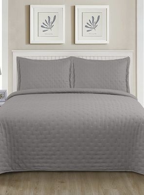 Quilt Mf Roma Gris Súper King