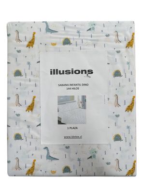 Sábana 1.5 Plazas 144 Hilos Dino