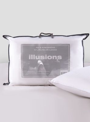Pack de 2 Almohadas 15% Ganso 50x70 cm