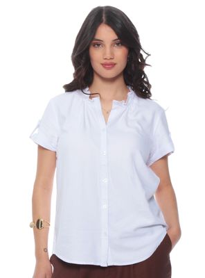 Blusa Escote en V de Lyocell