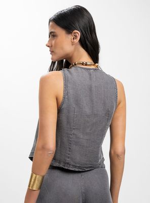 Imagen 2 del producto Blusa Pipa Gris T