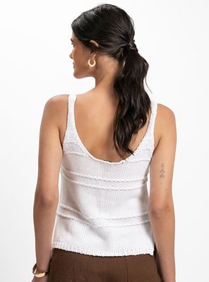 Imagen 2 del producto Polera Tejido Trama Crudo