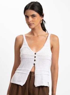 Polera Tejido Trama Crudo