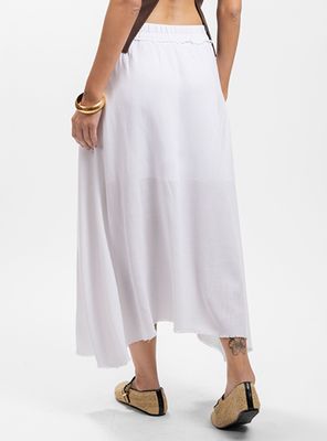 Imagen 2 del producto Falda Midi Esmeralda Blanco