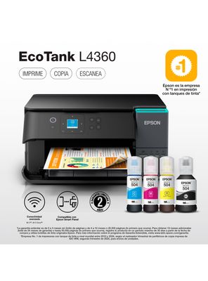 Imagen 2 del producto Impresora Tinta Continua Multifuncional L4360