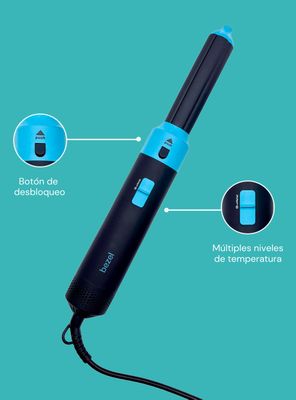 Imagen 2 del producto Secador de Pelo Multistyler 4 en 1 BHR-005 Negro + Bolso