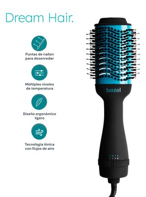 Imagen 2 del producto Cepillo Alisador 3 en 1 BHR-006 Negro