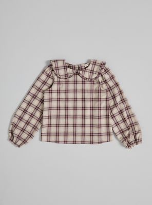 Imagen 2 del producto Blusa Escocesa Cuello Bobo