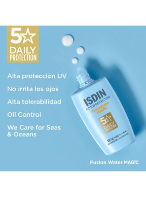Imagen 2 del producto Set ISDIN Fotoprotector Fusion Water Magic SPF50 50 ml + Fotoprotector Gel Cream 100 ml