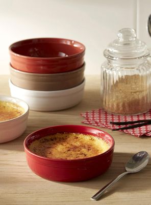 Imagen 2 del producto Creme Brulee Rojo Cerámica 12 x 12 cm