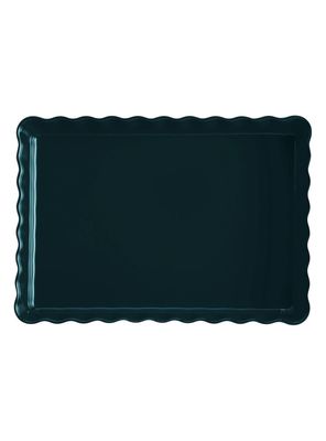 Imagen 2 del producto Fuente Tarta Rectangular Azul Cerámica 24x34 cm