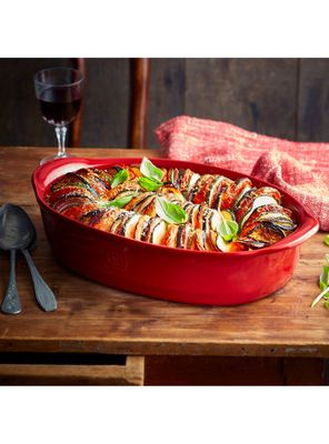 Imagen 2 del producto Ultime Fuente Horno Oval Rojo Cerámica 27x17.5 cm