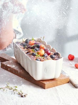 Imagen 2 del producto Molde Puding Rosa Cerámica 28.5X13 cm