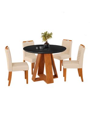 Imagen 1 del producto Juego de Comedor Celeste Julia + 4 Sillas