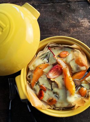 Imagen 2 del producto Cheese Baker Amarillo Cerámica 19.5 x 17.5 cm