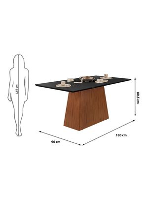 Imagen 2 del producto Juego de Comedor Dulce Julia 180 + 6 Sillas