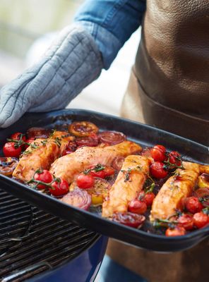 Imagen 2 del producto Fuente de Horno Bbq Grill Dish Negro Cerámica 24x59 cm