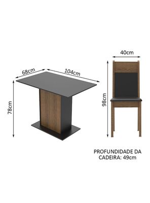 Imagen 2 del producto Juego de Comedor Elia Nelly + 4 Sillas