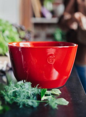 Imagen 2 del producto Ensaladera M Naranjo Cerámica 22x22 cm