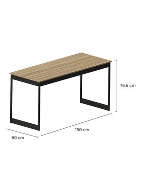 Imagen 2 del producto Escritorio Patas Metálicas Café 150 cm