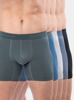 Pack 5 Bóxer Medio Algodón