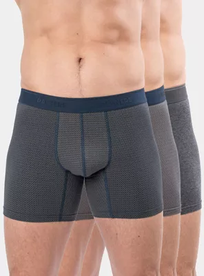 Pack 3 Bóxer Medio Algodón