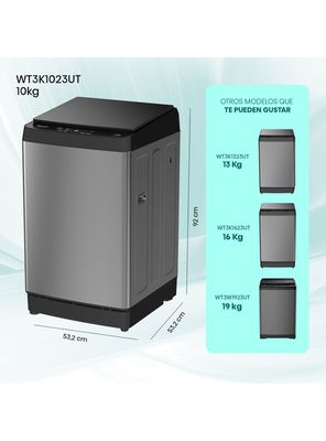Imagen 2 del producto Lavadora Carga Superior 10 Kg WT3K1023UT