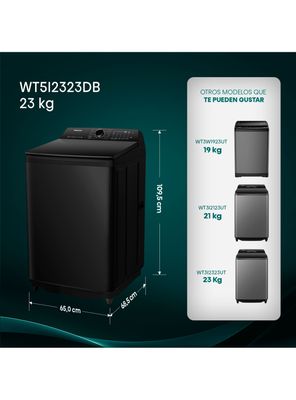 Imagen 2 del producto Lavadora Carga Superior 23 Kg WT5I2323DB