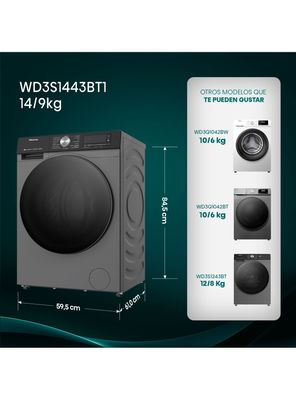 Imagen 2 del producto Lavadora-Secadora Carga Frontal 14/9 Kg WD3S1443BT1