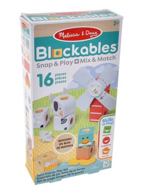 Set de Bloques Animales de la Granja 16 Piezas