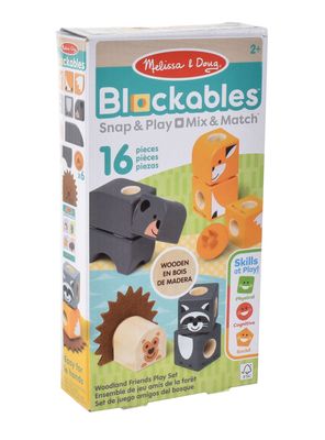 Set de Bloques Animales del Bosque 16 Piezas