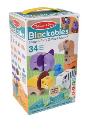 Imagen 2 del producto Set de Bloques Animales Safari 34 Piezas