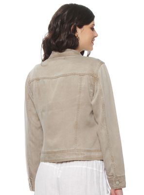 Imagen 2 del producto Chaqueta Manga Larga Lyocell Abotonado Delantero y Bolsillo