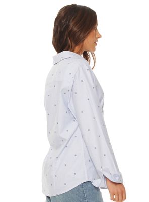 Imagen 2 del producto Blusa Manga Larga Listada Abotonada en Delantero