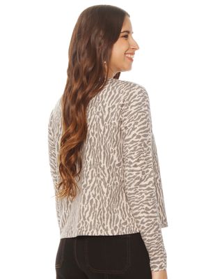 Imagen 2 del producto Chaleco Manga Larga Sublimado Abotonado Escote Redondo