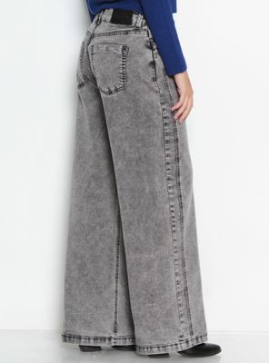 Imagen 2 del producto Jeans Wide Tiro Medio Pretina Básica 1 Botón 358